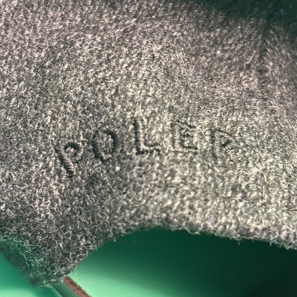 Poler x Agenda Campfire Wool Blend Strapback Hat Cap Black Leather One Size - Picture 7 of 9